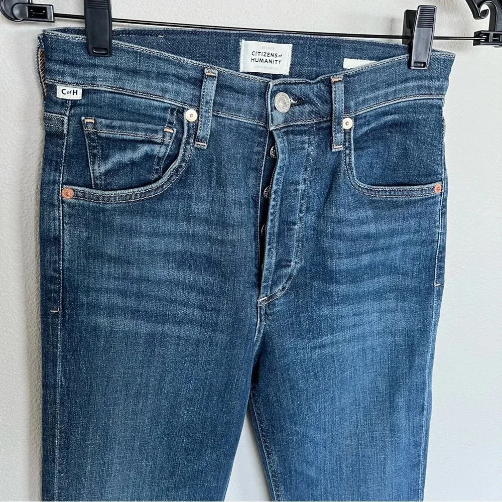 Citizens Of Humanity Jolene High Rise Vintage Slim Jeans Undercurrent Denim - Picture 4 of 14
